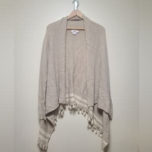 Vineyard Vines Open Cardigan Sweater Women's s Wool Cashmere Drape Front HI/LO